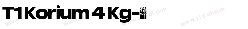 T1 Korium 4 Kg字体转换
